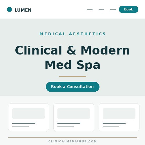 Medical Aesthetics & Med-Spa template preview